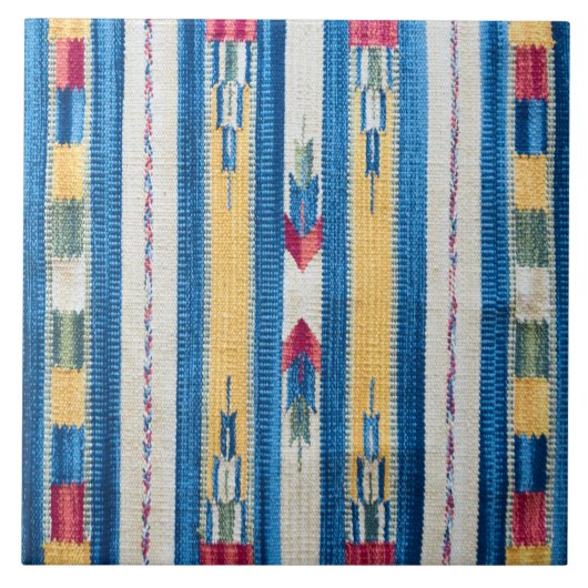 インドの模様 タイル (正面)