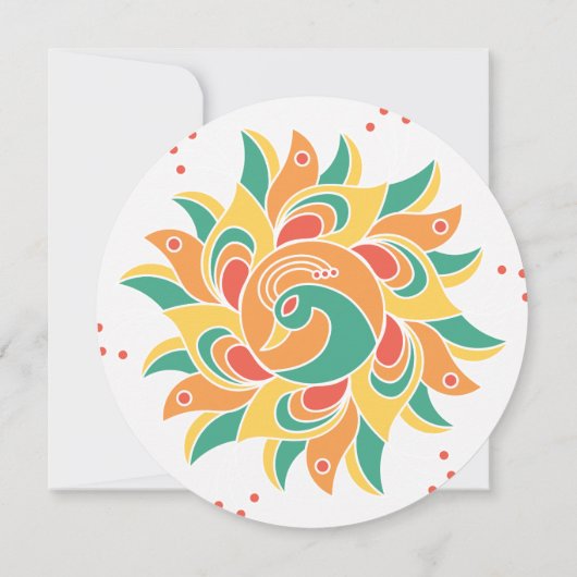 インドの民族的な結婚式の保存日 セーブザデート (裏面)