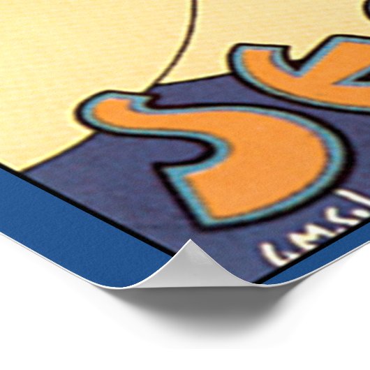 インドの洞窟の寺院ヴィンテージ旅行ポスターを参照 ポスター (角)