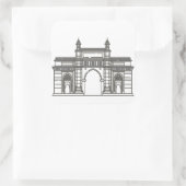 インドの玄関口ムンバイ世界ランドマーク スクエアシール (バッグ)