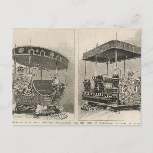 インドの皇后 ポストカード (正面)