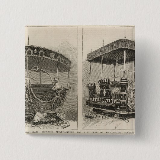 インドの皇后 缶バッジ (正面)