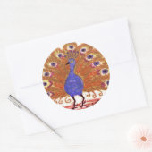 インドの目(茶色) ラウンドシール (封筒)