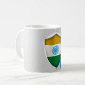 インドの盾 コーヒーマグカップ (正面左)