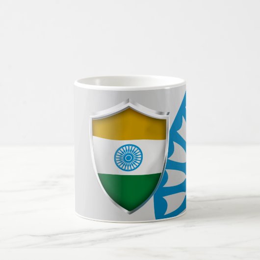 インドの盾 コーヒーマグカップ (中央)