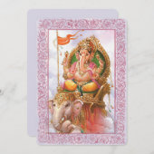 インドの神々/ガネーシャ - ご招待カード 招待状 (正面/裏面)