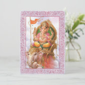 インドの神々/ガネーシャ - ご招待カード 招待状 (スタンド正面)