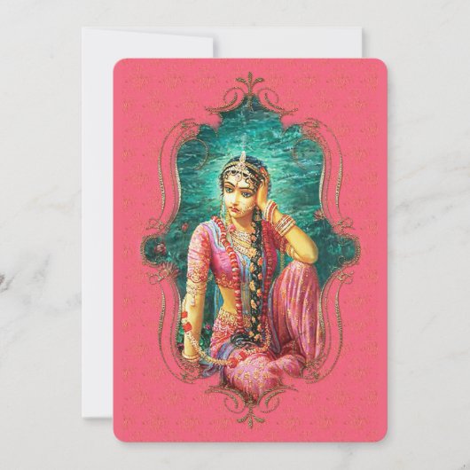 インドの神秘主義者22 – グリーティングカード 案内状 (正面)