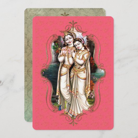 インドの神秘主義者26 – グリーティングカード 案内状 (正面/裏面)