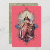 インドの神秘主義者28 – グリーティングカード 案内状 (正面/裏面)