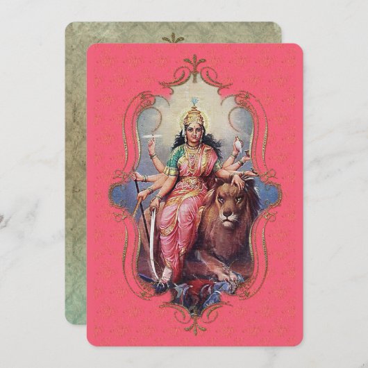 インドの神秘主義者28 – グリーティングカード 案内状 (正面/裏面)