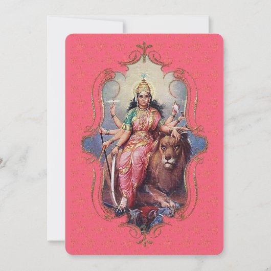 インドの神秘主義者28 – グリーティングカード 案内状 (正面)