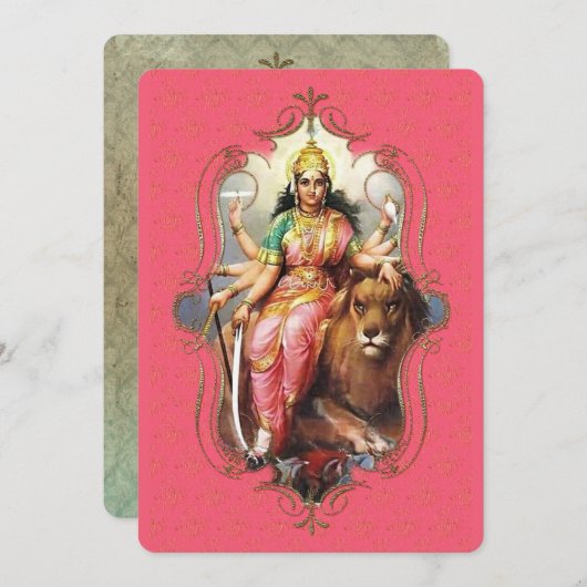 インドの神秘主義者33 – グリーティングカード 案内状 (正面/裏面)