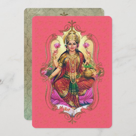 インドの神秘主義者35 – グリーティングカード 案内状 (正面/裏面)