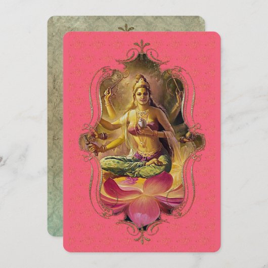 インドの神秘主義者40 – グリーティングカード 案内状 (正面/裏面)