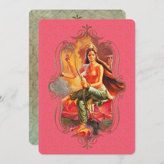 インドの神秘主義者41 – グリーティングカード 案内状 (正面/裏面)