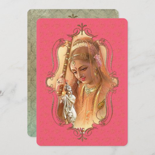 インドの神秘主義者44 – グリーティングカード 案内状 (正面/裏面)