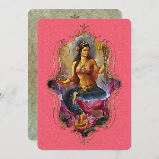 インドの神秘主義者47 – グリーティングカード 案内状 (正面/裏面)