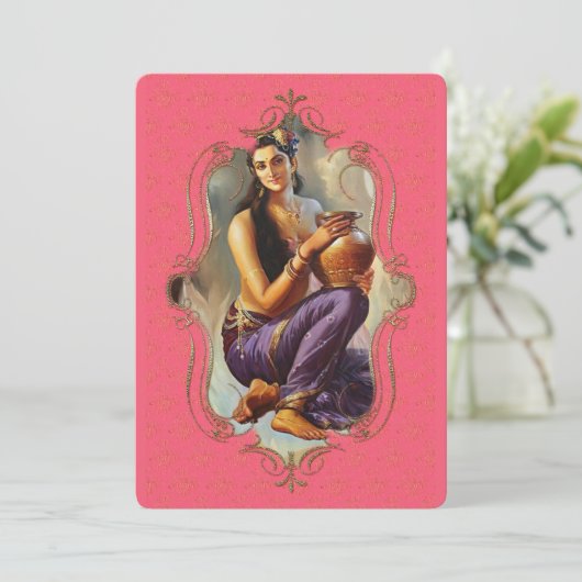 インドの神秘主義者48 – グリーティングカード 案内状 (スタンド正面)