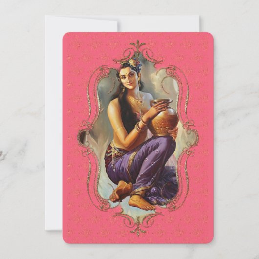 インドの神秘主義者48 – グリーティングカード 案内状 (正面)