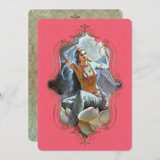 インドの神秘主義者50 – グリーティングカード 案内状 (正面/裏面)