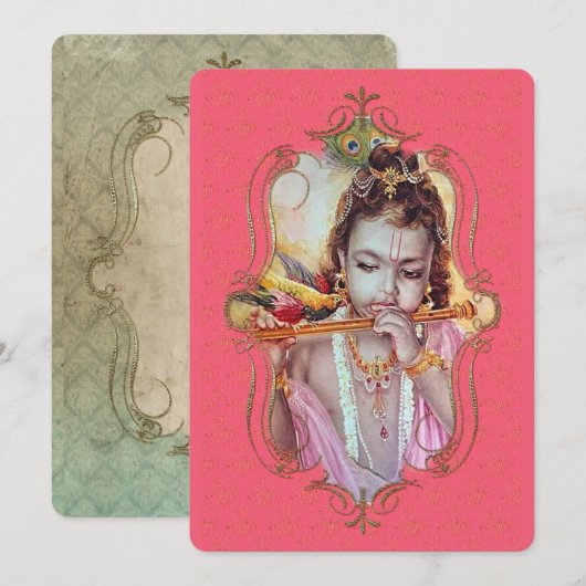 インドの神秘主義者52 – グリーティングカード 案内状 (正面/裏面)
