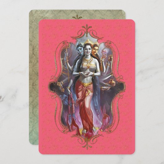 インドの神秘主義者53 – グリーティングカード 案内状 (正面/裏面)