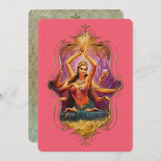 インドの神秘主義者54 – グリーティングカード 案内状 (正面/裏面)