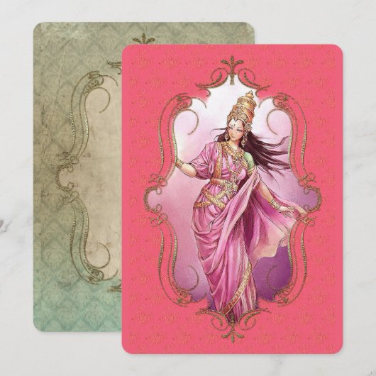 インドの神秘主義者9 – グリーティングカード 案内状 (正面/裏面)