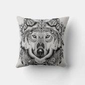 インドの種族のオオカミ クッション (裏面)