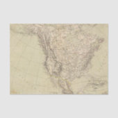 インドの種族を示す北アメリカの地図書の地図 薄葉紙 (正面)