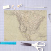 インドの種族を示す北アメリカの地図書の地図 薄葉紙 (クラフト)