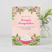 インドの米離乳式招待状 デジタル 招待状 (スタンド正面)