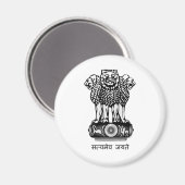 インドの紋章 – インドの象徴 マグネット (正面/裏面)