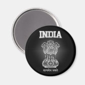 インドの紋章 マグネット (正面/裏面)