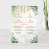 インドの結婚式の儀式ガイド プログラム (裏面)