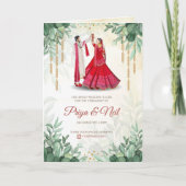 インドの結婚式の儀式ガイド プログラム (正面)