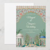 インドの結婚式の招待状　ヒンズー教の結婚式のご案内 招待状 (正面/裏面)