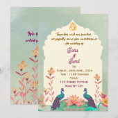 インドの結婚式の招待状 招待状 (正面/裏面)
