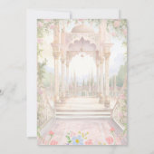 インドの結婚式の日程保存テンプレート 結婚式の案内カード 招待状 (裏面)