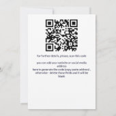 インドの結婚式の「Save the Date」お二人の手が星に書かれています 招待状 (裏面)