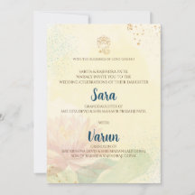 インドの結婚式カード デジタルヒンズー教の結婚式カード