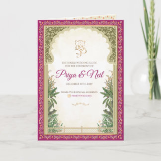 インドの結婚式プログラムガイド プログラム