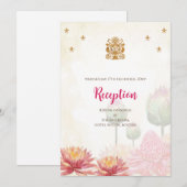 インドの結婚式招待状 デジタル ヒンズー教 結婚式 招待状 (正面/裏面)