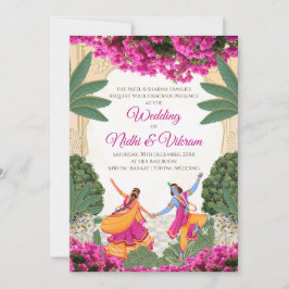 インドの結婚式招待状 & ヒンズー教の結婚式カード 招待状