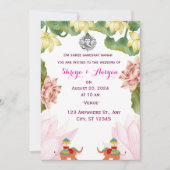 インドの結婚式招待状 招待状 (正面)