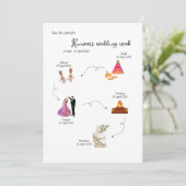 インドの結婚式週間 Save the date テンプレート (スタンド正面)