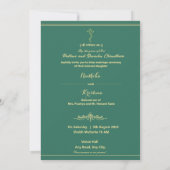 インドの結婚式 ガネーシャ ヒンドゥー 招待状 (裏面)