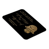 インドの結婚式 保存日付 ゴールドハムサ ヘンナ マグネット (右側)