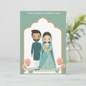 インドの結婚式 招待状 (スタンド正面)